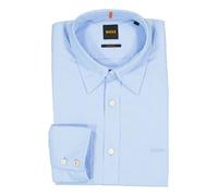 BOSS Orange Hemd Herren Regular Fit Langarm Baumwolle blau, S