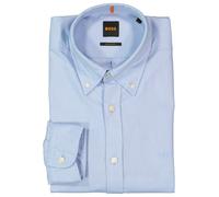 BOSS Orange Hemd Herren Regular Fit Langarm Baumwolle blau, S