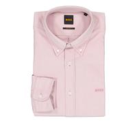 BOSS Orange Hemd Herren Regular Fit Langarm Baumwolle rosa, M