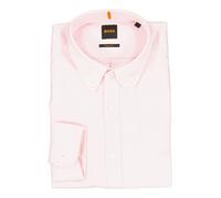BOSS Orange Hemd Herren Regular Fit Langarm Baumwolle rosa, S