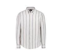 BOSS Regular-Fit Hemd aus gestreiftem Leinen und Baumwolle - Style Ricoplus_M, 50559324 Grau gemustert S