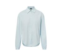 BOSS Orange Hemdbluse Damen Baumwolle blau, XS