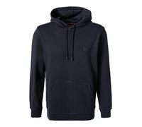 BOSS Orange Hoodie Herren Comfort Fit Baumwolle blau, L