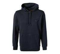 BOSS Orange Hoodie Herren Comfort Fit Baumwolle blau, M