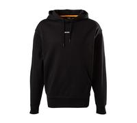 BOSS Orange Hoodie Herren Comfort Fit Baumwolle schwarz, M