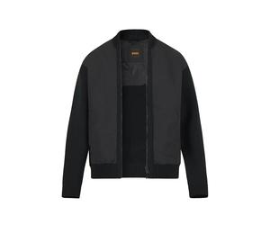 BOSS Orange Hybrid Jacke Herren Stehkragen schwarz, 3XL