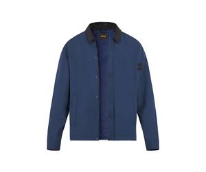 BOSS Orange Jacke Herren Umlegekragen Mikrofaser blau, XL