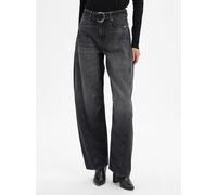 BOSS Jeans aus festem Denim in Schwarz mit Ballon-Bein und Gürtel - Style C_BALOON HR BELT, 50548453 Dunkelgrau 30/32