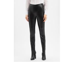 BOSS Orange Kunstlederhose Damen schwarz, 42