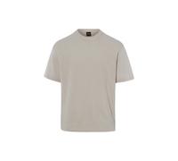 BOSS Orange Kurzarm-Pullover Herren Leinen grau, XXL