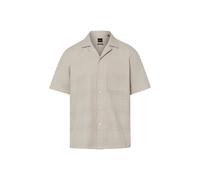 BOSS Orange Kurzarmhemd Herren Regular Fit Baumwolle (100%) beige, L