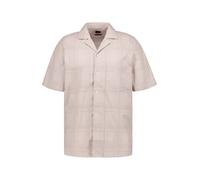 BOSS Orange Kurzarmhemd Herren Regular Fit Kurzarm Baumwolle beige, M