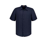 BOSS Orange Kurzarmhemd Herren Regular Fit Kurzarm Leinen blau, L