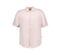 BOSS Orange Kurzarmhemd Herren Regular Fit Kurzarm Leinen rosa, M