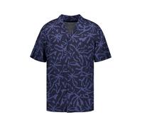 BOSS Orange Kurzarmhemd Herren Regular Fit Kurzarm Viskose blau, M