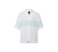 BOSS Orange Kurzarmhemd Herren Regular Fit Viskose (100%) weiß, XL