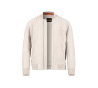 BOSS Orange Lederjacke Herren Lammvelours beige, 52 (L)