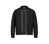 BOSS Orange Lederjacke Herren Lammvelours schwarz, 48 (S)