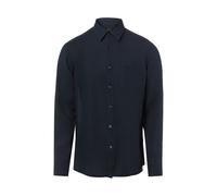 BOSS Orange Leinenhemd Herren Regular Fit blau, XL