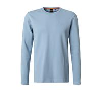 BOSS Orange Longsleeve Herren Slim Fit Langarm Rundhals Baumwolle blau, XL