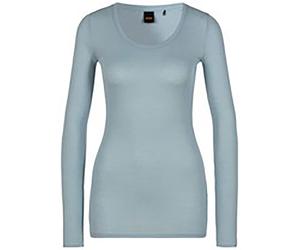 BOSS Orange Longsleeve in Hellblau - Größe L | Damen Tops