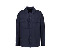 BOSS Orange Overshirt Herren Langarm Leinen blau, XXL