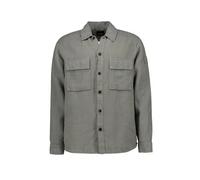 BOSS Orange Overshirt Herren Langarm Leinen grau, XL