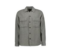 BOSS Orange Overshirt Herren Langarm Leinen grau, XXL