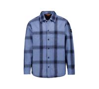 BOSS Orange Overshirt Herren Regular Fit Langarm blau, L