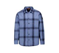 BOSS Orange Overshirt Herren Regular Fit Langarm blau, M