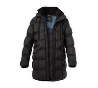BOSS Orange Parka Herren Stehkragen Mikrofaser schwarz, 50 (M)
