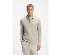 BOSS Herren Pirol Longsleeve-Poloshirt aus Interlock-Baumwolle mit tonalem Logo