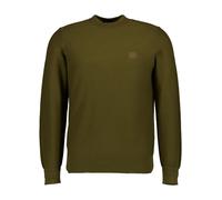 BOSS Orange Pullover Herren Regular Fit Rundhals grün, M