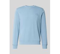 BOSS Sweatshirt aus Baumwoll-Terry mit Logo-Patch - Style Westart, 50509323 Hellblau XL