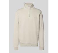 BOSS Orange Regular Fit Sweatshirt aus reiner Baumwolle Modell 'ZETRUST' in Sand, Größe XL