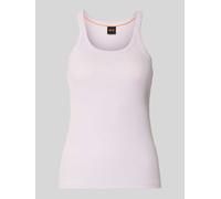 BOSS Orange Regular Fit Tank Top aus Baumwoll-Mix Modell 'C_EPETITE' in Flieder, Größe L