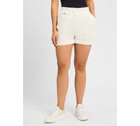 Shorts BOSS ORANGE "C_Taschi-D", Damen, Gr. 38, N-Gr, weiß (open weiß 118), Web, Obermaterial: 97% Baumwolle, 3% Elasthan, unifarben, casual, Hosen, mit BOSS Metall Logo (34203313-38) open weiß 118