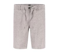 BOSS Orange Shorts Herren Regular Fit Leinen grau, 33