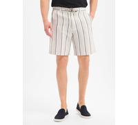 BOSS Orange Shorts mit Leinenanteil Herren Baumwolle beige, 34