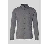 BOSS Orange Slim Fit Freizeithemd aus reiner Baumwolle Modell 'MYSOFT_2' in Black, Größe M