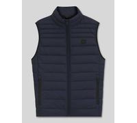 BOSS Orange Slim Fit Steppweste mit Label Patch Modell 'ODENO2' in Marine, Größe 46