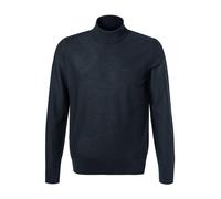 BOSS Orange Stehkragenpullover Herren Regular Fit Schurwolle blau, XXL