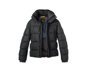 BOSS Orange Steppjacke Herren Stehkragen Mikrofaser schwarz, 54 (XL)