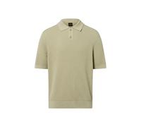 BOSS Herren Strick-Poloshirt aus Baumwoll-Mix AKOPPO, khaki, Gr. XL