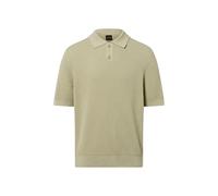 BOSS Herren Strick-Poloshirt aus Baumwoll-Mix AKOPPO, khaki, Gr. XXL