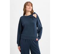 BOSS Orange Sweatshirt mit Schleifen-Detail Modell 'Eslita' in Marine, Größe L