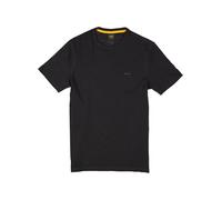 BOSS Orange T-Shirt Herren Kurzarm Rundhals Baumwolle schwarz, M
