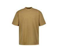 BOSS Orange T-Shirt Herren Regular Fit Kurzarm Rundhals Baumwolle beige, S