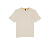 BOSS Orange T-Shirt Herren Regular Fit Kurzarm Rundhals Baumwolle beige, S