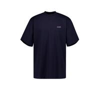 BOSS Orange T-Shirt Herren Regular Fit Kurzarm Rundhals Baumwolle blau, M